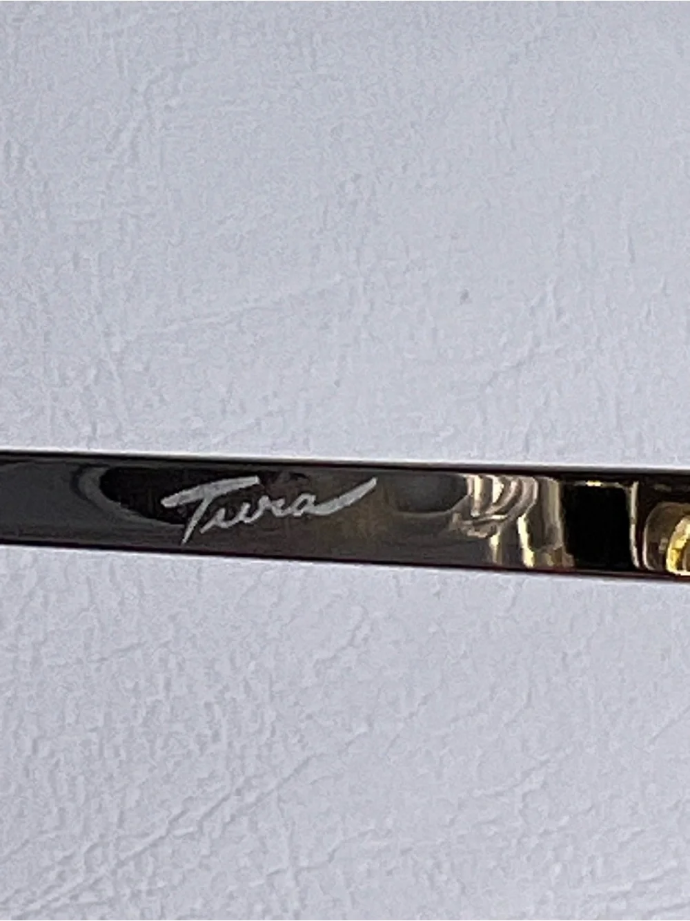 VTG Tura Mod 602 Eyeglasses 58016 Japan Cloisonné Gold Tone Frames Only